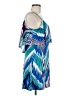 Bailey Blue Print Blue Cocktail Dress Size M - photo 4