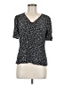 Talbots 100% Viscose Black Short Sleeve Top Size 6 - photo 1