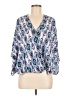 Andree by UNIT 100% Rayon Blue 3/4 Sleeve Blouse Size M - photo 1