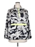 Shein Curve Print Gray Windbreaker Size 20 Plus (4) - photo 1