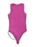 Happily Grey 100% Polyester Pink Bodysuit Size L - photo 1