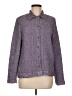 Donna Toran 100% Polyester Tweed Purple Long Sleeve Blouse Size M - photo 1