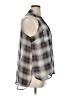 Dots 100% Polyester Plaid Gray Sleeveless Blouse Size XL - photo 4