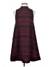 Everly Stripes Burgundy Casual Dress Size S - photo 1