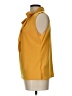 Tiffany & Grey Yellow Sleeveless Blouse Size L - photo 5