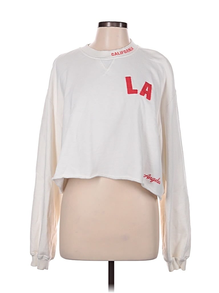 Pre-owned Zara Sweatshirt In White