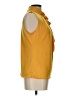 Tiffany & Grey Yellow Sleeveless Blouse Size L - photo 4