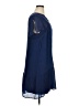 AGB Solid Blue Casual Dress Size XL - photo 4