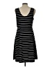 K. Jordan Stripes Black Casual Dress Size L - photo 2