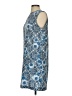 Joe Fresh 100% Polyester Paisley Blue Casual Dress Size S - photo 5