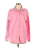 Unbranded Pink Long Sleeve Button-Down Shirt Size M - photo 1