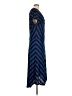 Olivia Moon Chevron-herringbone Blue Casual Dress Size L - photo 4