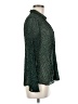 MNG 100% Polyester Animal Print Green Long Sleeve Blouse Size 6 - photo 4