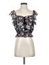 Saylor 100% Polyester Floral Black Sleeveless Blouse Size S - photo 1