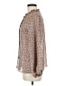 MNG 100% Polyester Brown Long Sleeve Blouse Size M - photo 5