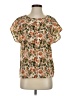 Unbranded 100% Polyester Orange Short Sleeve Blouse Size S - photo 1