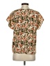 Unbranded 100% Polyester Orange Short Sleeve Blouse Size S - photo 2