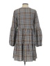 Unbranded Plaid Gray Casual Dress Size S - photo 2