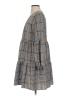Unbranded Plaid Gray Casual Dress Size S - photo 5