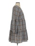 Unbranded Plaid Gray Casual Dress Size S - photo 4