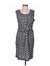 The Limited 100% Polyester Polka Dots Gray Casual Dress Size L - photo 1