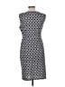 The Limited 100% Polyester Polka Dots Gray Casual Dress Size L - photo 2