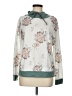 Shein 100% Polyester Floral Silver Pullover Sweater Size 8 - 10 - photo 1
