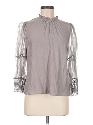 Amanda Uprichard 3/4 Sleeve Silk Top (view 1)