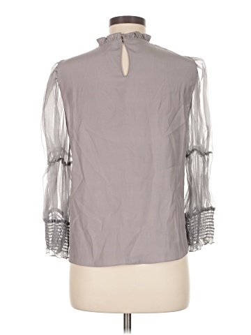 Amanda Uprichard 3/4 Sleeve Silk Top (view 2)