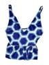 Kortni Jeane Print Blue Swimsuit Top Size S - photo 1