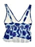 Kortni Jeane Print Blue Swimsuit Top Size S - photo 2