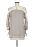 Ryu 100% Polyester Gray 3/4 Sleeve Blouse Size M - photo 2