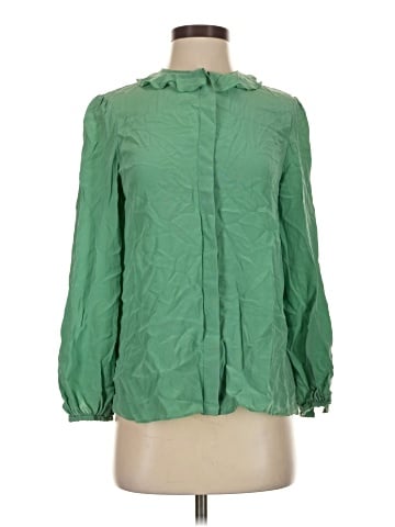 Unbranded 3/4 Sleeve Silk Top (view 1)
