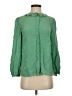Unbranded 100% Silk Green 3/4 Sleeve Silk Top Size EU 34 / US 4 - photo 1