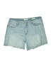 SOFIA Blue Denim Shorts Size 6 - photo 1