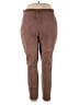 Denim & Co Solid Brown Casual Pants Size L (estimated) - photo 1