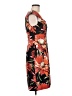 Connected Apparel Tropical Orange Cocktail Dress Size 6 - photo 4