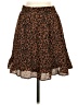 Sienna Sky 100% Polyester Animal Print Brown Casual Skirt Size S - photo 1