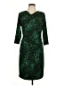 David Meister Animal Print Green Cocktail Dress Size 10 - photo 1
