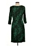 David Meister Animal Print Green Cocktail Dress Size 10 - photo 2