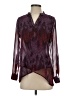 Notations 100% Polyester Burgundy Long Sleeve Blouse Size S (petite) - photo 1