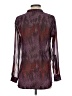 Notations 100% Polyester Burgundy Long Sleeve Blouse Size S (petite) - photo 2
