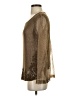 Kay Celine Metallic Brown Long Sleeve Blouse Size S - photo 5