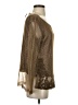 Kay Celine Metallic Brown Long Sleeve Blouse Size S - photo 4
