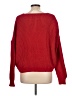 Unbranded 100% Polyester Solid Red Pullover Sweater Size L - photo 2