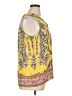 Violet & Claire 100% Polyester Yellow Sleeveless Blouse Size XL - photo 4