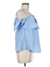 Essue Blue Sleeveless Blouse Size M - photo 4