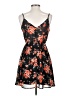 Forever 21 Floral Black Cocktail Dress Size S - photo 2