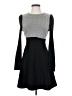 Plastic Island Chevron-herringbone Gray Black Cocktail Dress Size S - photo 1
