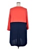 Susan Graver Color Block Orange 3/4 Sleeve Top Size 2X - photo 2